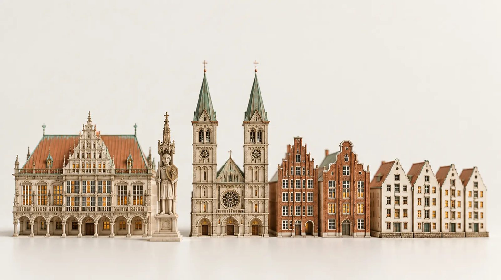 Modell mit Wahrzeichen von Bremen